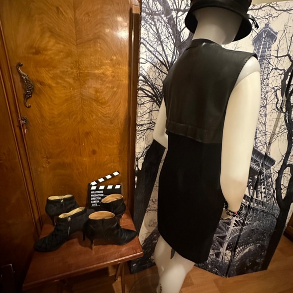 Jean Paul Gaultier Leather Jersey Dress - Picture 4 of 13